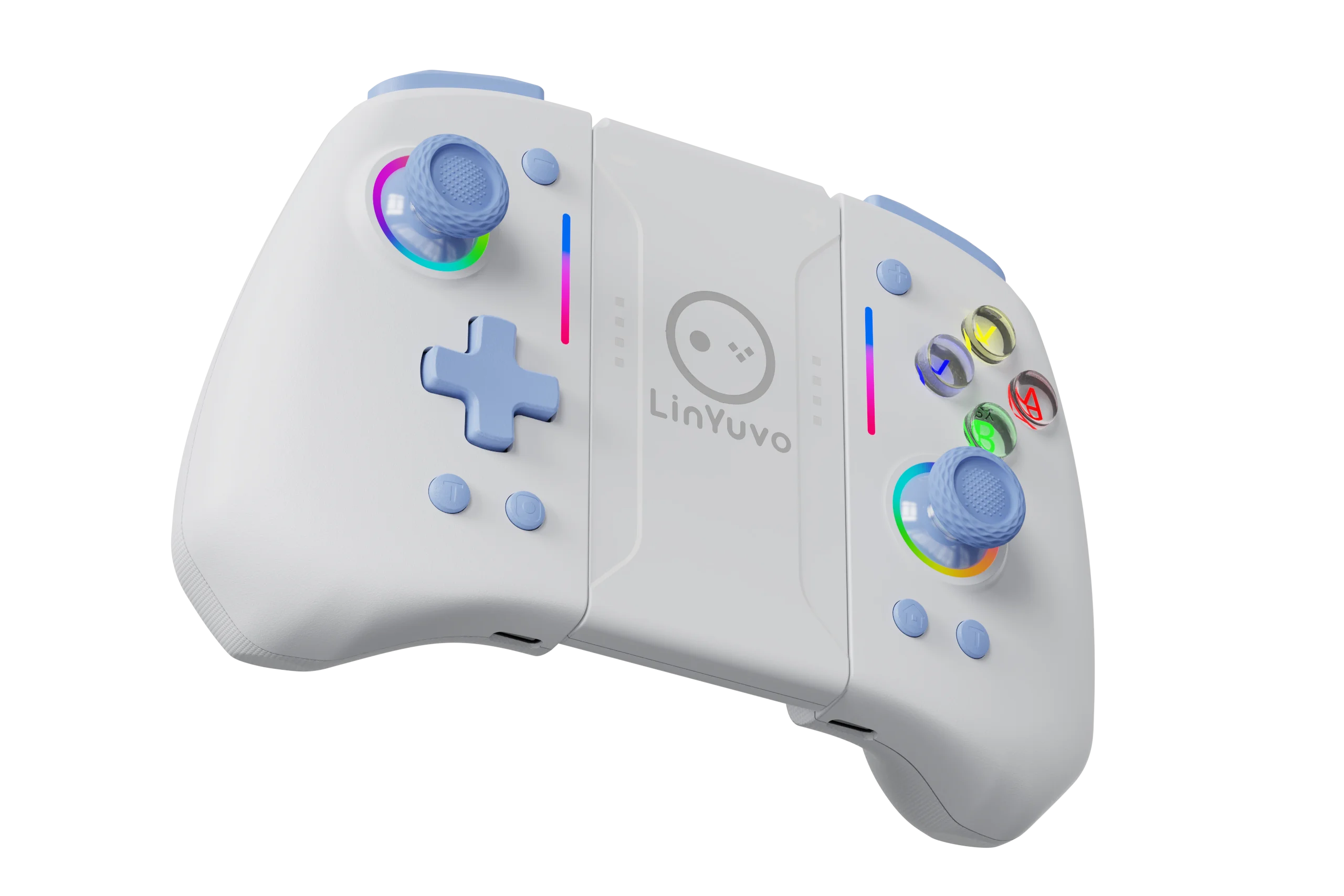 Joystic inalámbrico LinYuvo para interruptor/soporte OLED para despertar, eje giroscópico, Turbo, vibración dual con luces deslumbrantes KS42 - imagen 5