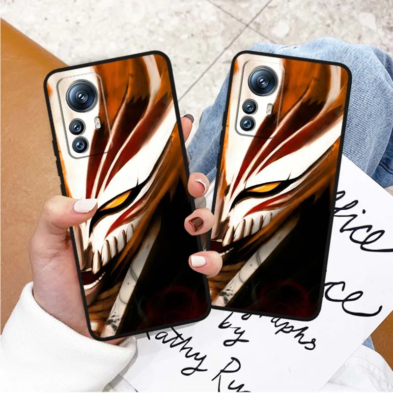 Funda Ichigo Kurosaki para Xiaomi Mi 17 15 14 14T 13 12 11 13T 12T 11T 12X Lite Ultra Pro Max 5G funda de teléfono negra - imagen 3