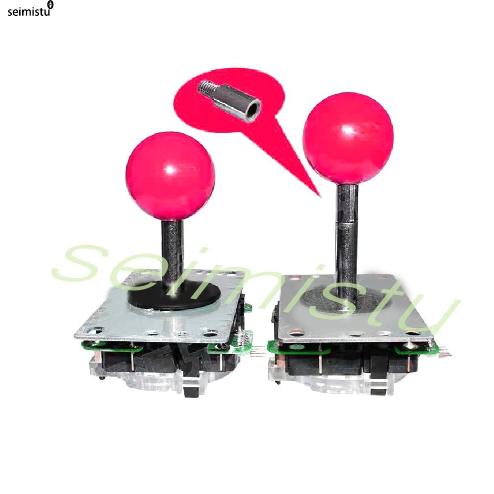Joystick Arcade, eje extensor de 1,5 cm, perilla de tornillo M6, extensión de palo de comando de juego, junta esférica Seimitsu para Joystick Sanwa - imagen 5