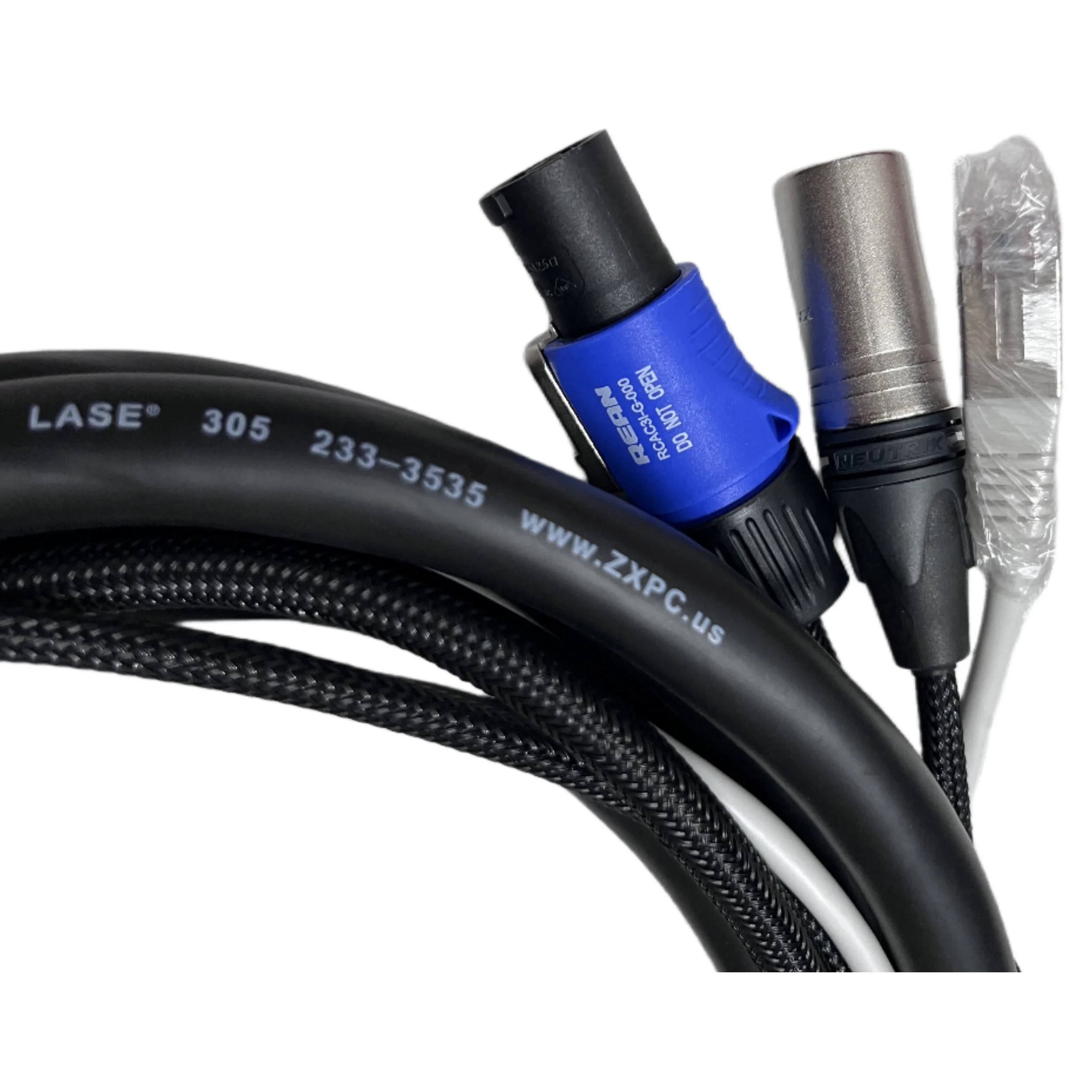 LASE-Cable combinado de Audio y datos triamés, 12 pies (3,65 M), para altavoz alimentado Line Array - imagen 5
