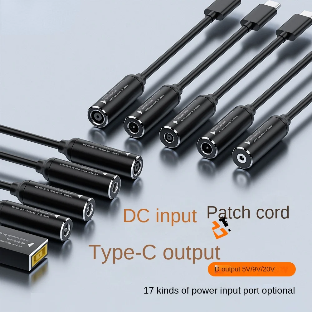 Cable convertidor versátil CC madre a TYPE-C conversión de energía CC pública de corto plazo a alimentación PD para 5V/9V/20V - imagen 4