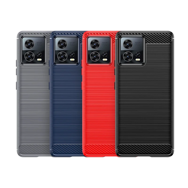 Para Motorola Moto S30 Pro funda Moto S30 Pro Capas fibra de carbono teléfono parachoques trasero a prueba de golpes TPU suave Fundas Moto S30 Pro - imagen 3