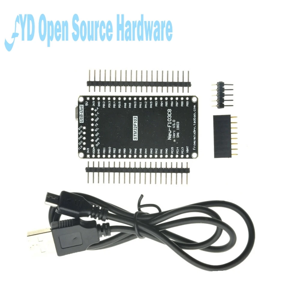 Sistema STM32F103C8T6 CH340 SCM, módulo de placa de desarrollo de aprendizaje STM32 STM32F103 New-F103C8 - imagen 2