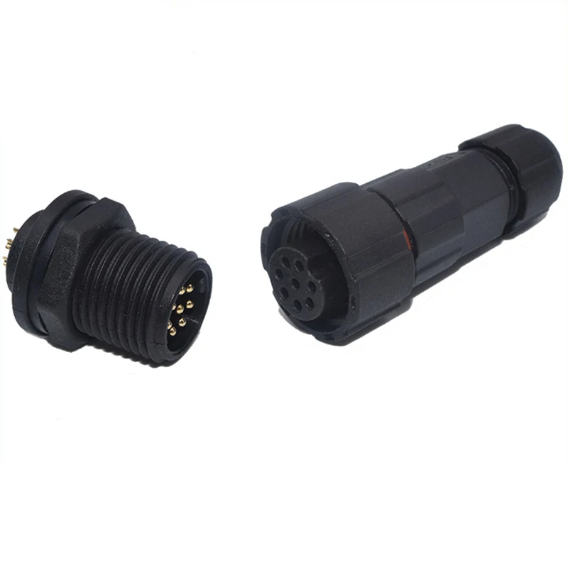Conector impermeable M16 IP68 enchufe y enchufe de aviación 2/3/4/5/6 pines 7,5mm macho hembra acoplamiento conectores de aguja sólida - imagen 3