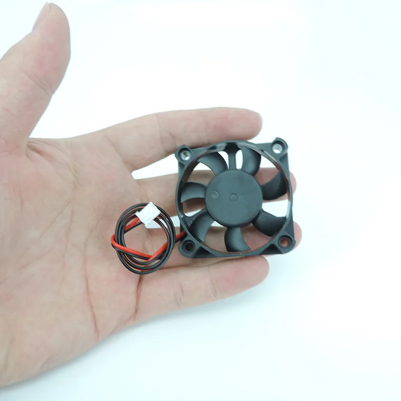 DC 5010 5V/12V/24V ordenador CPU Cooler Mini ventilador de refrigeración 50MM pequeño ventilador de escape para impresora 3D 2 pines 50x50x10mm H2 - imagen 3