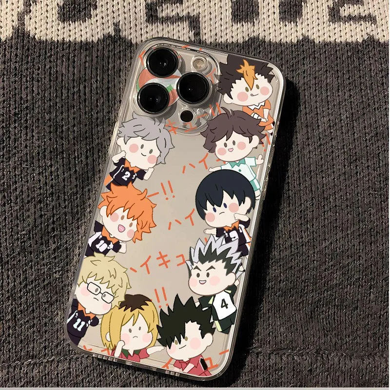 2024 nueva película de Anime Haikyu funda de teléfono para Samsung S24 S23 S22 S21 S20 S10 FE Note20 Note10 Plus Ultra Lite 5G TPU suave transparente - imagen 3