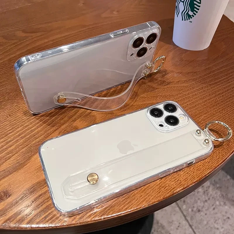 Funda transparente para OnePlus 6, 7, 8, 9, 10, 11 Pro, T, R, RT Pro, soporte para correa de muñeca - imagen 5