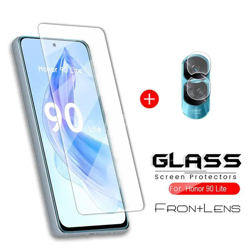 Para Honor 90 Lite Glass Honor 90 Lite película de pantalla de vidrio templado 9D película protectora de cámara Honor 90 Lite vidrio