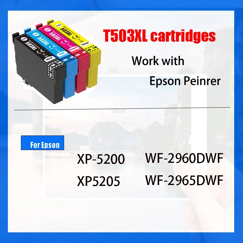 Adhérence d'encre compatible T503 503XL T503XL pour imprimante Epson XP-5200 / XP-5205 / WF-2960DWF / WF-2965DWF cartouche T503 503XL - imagen 3