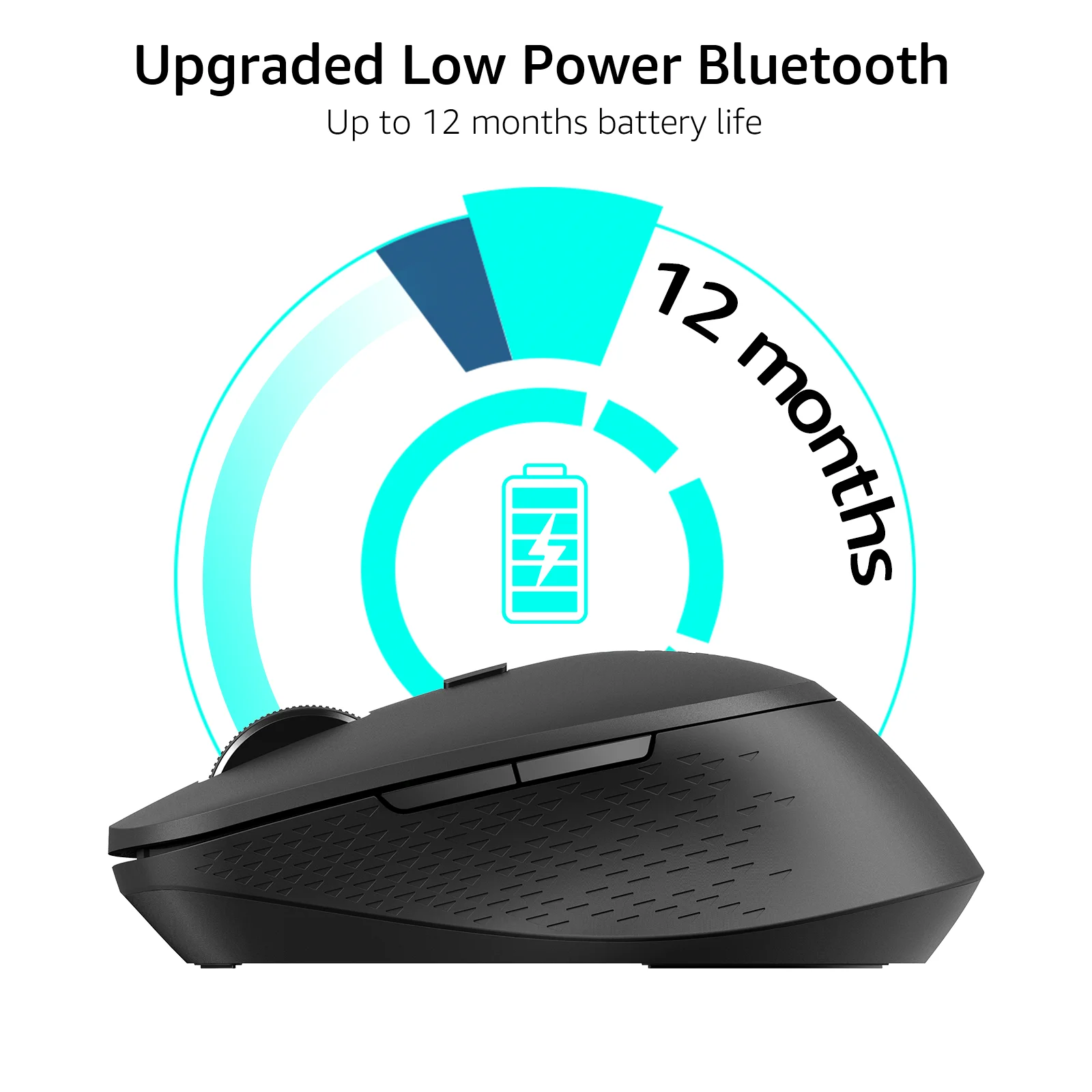 Rapoo M300G multimodo 2,4G inalámbrico y Bluetooth 4,0/5,0 ratón inalámbrico 2400DPI ratón silencioso ergonómico para ordenador PC portátil - imagen 5
