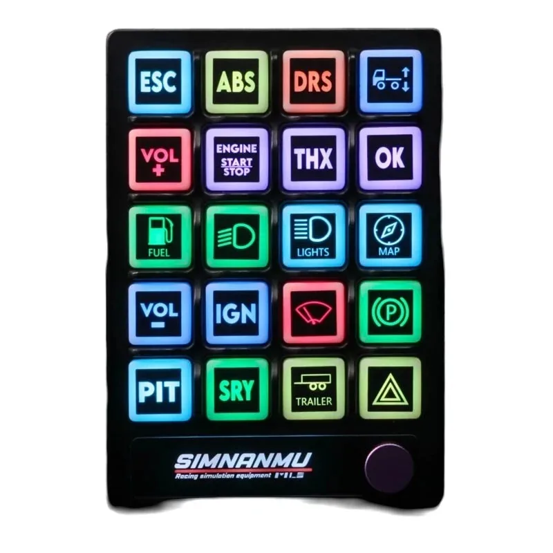 Juego Simracing, caja de botones de Control Central RGB multifunción para juegos de carreras de PC como Logitech g29 Thrustmaster Fanatec - imagen 5