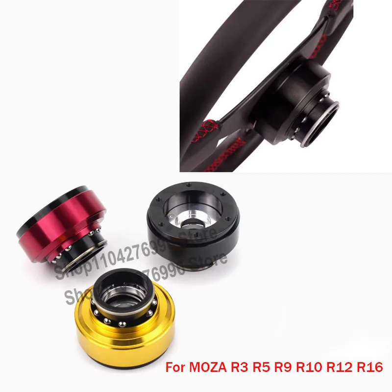 Simulador de carreras, volante modificado, adaptador de liberación rápida, espaciado entre orificios de 70MM para Simagic Evo, Base de volante Moza