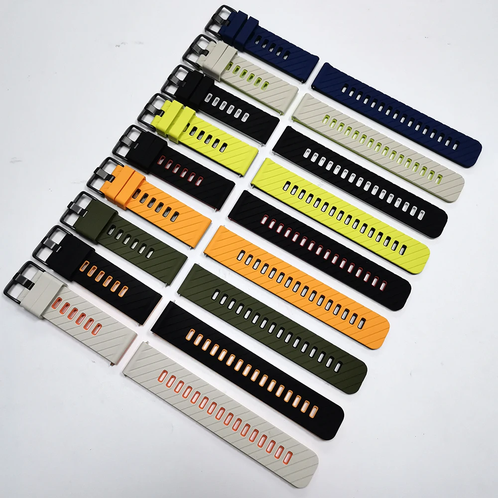 Correa de repuesto para reloj HUAWEI GT6 Pro, 22mm, Correa GT 5 4 3 2 46mm, Garmin Venu 4, 45mm, pulseras deportivas de goma - imagen 3