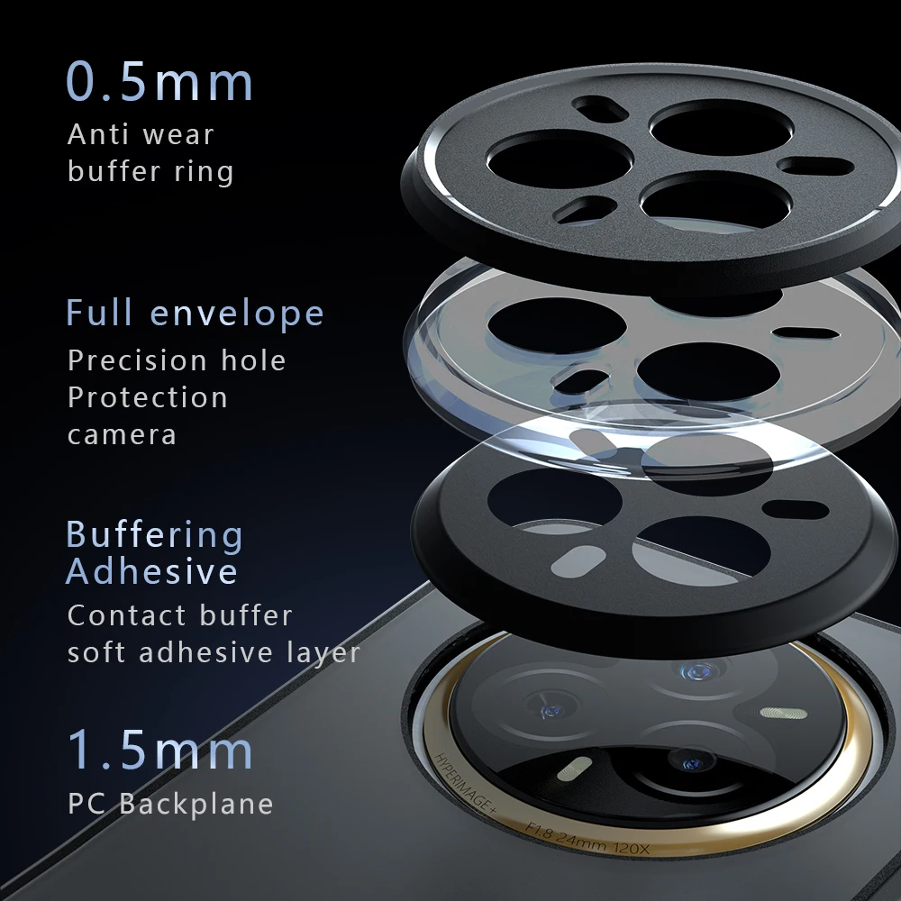 Funda para Realme 14 13 Pro Plus Lite, Funda acrílica transparente esmerilada respetuosa con la piel para Realme14 13 Pro Plus, Funda de parachoques a prueba de golpes - imagen 5