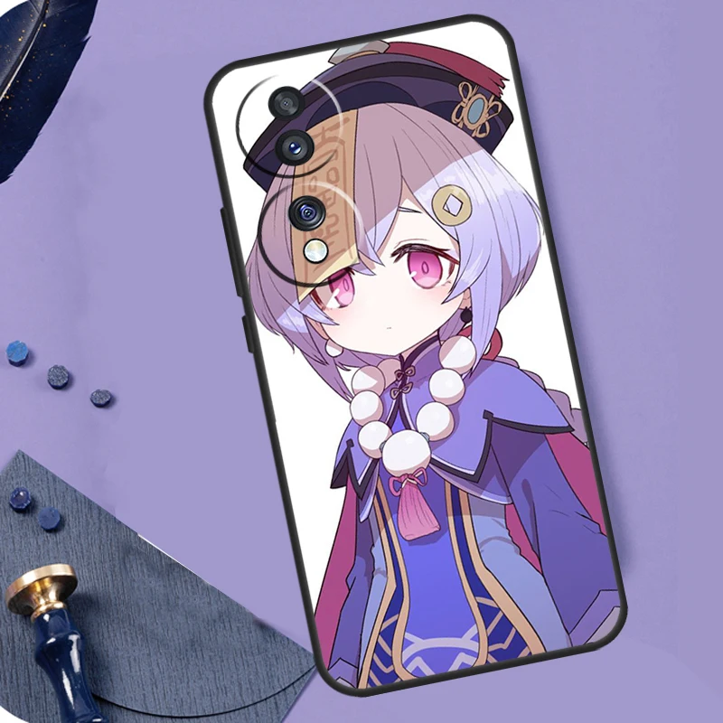 Genshin-funda Qiqi de impacto para Honor 70 90 50 Lite 200 400 Pro X9a X9b X9c X9d X8a X8b X8c Magic 7 5 6 8 Pro Coque - imagen 5