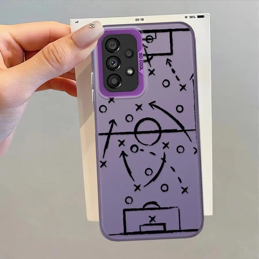 Funda trasera de teléfono para Samsung Galaxy A11 A16 A02 A12 A06 A13 A20s A14 A15 A50 A04e A03 divertido fútbol - imagen 3