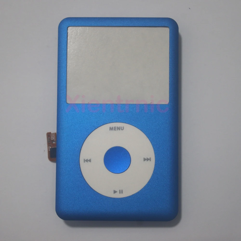Panel de cubierta frontal azul clásico para iPod 6th, kit de carcasa de cable flexible con rueda de clic para reemplazo A1238 - imagen 3