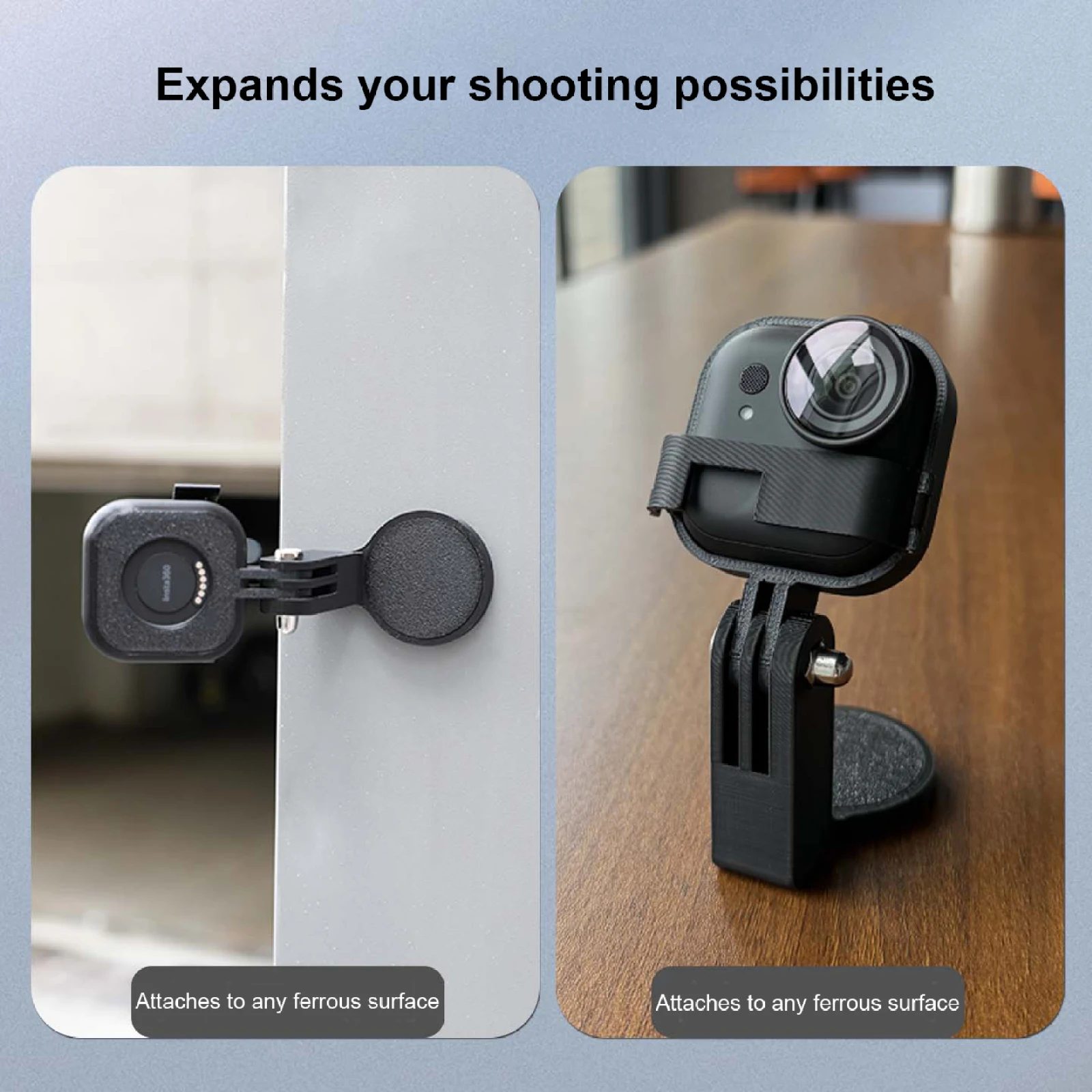 Soporte de montaje con correa magnética ajustable para el cuello para cámara Insta360 Go Ultra, soporte de mesa manos libres con liberación rápida - imagen 4