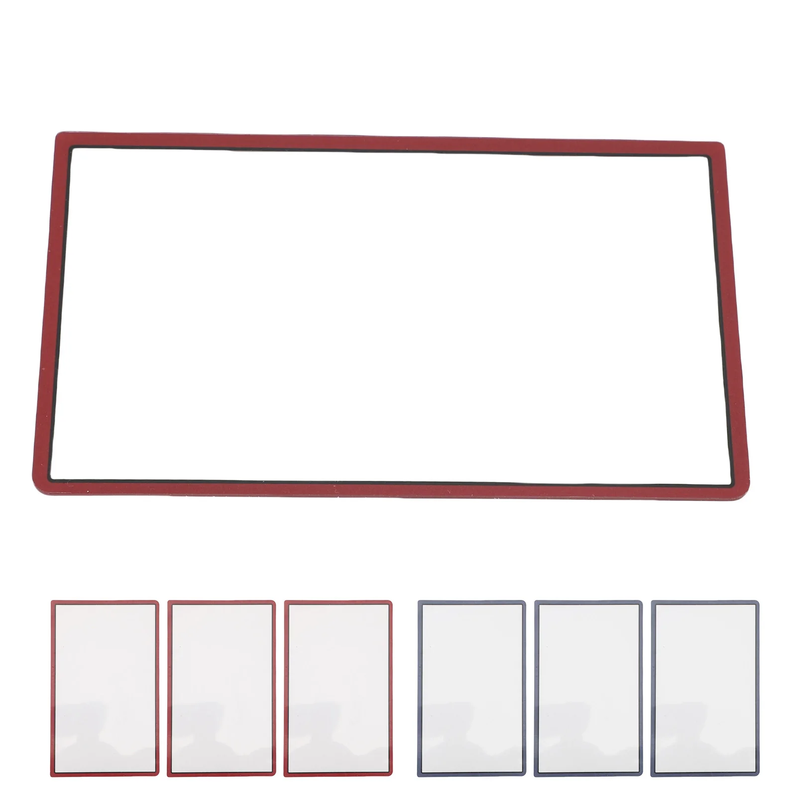 Cubierta de lente de marco de pantalla superior, cubierta de lente de marco de pantalla superior de repuesto táctil más suave a prueba de desgaste para nuevo 3DS XL 3 uds