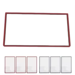 Cubierta de lente de marco de pantalla superior, cubierta de lente de marco de pantalla superior de repuesto táctil más suave a prueba de desgaste para nuevo 3DS XL 3 uds