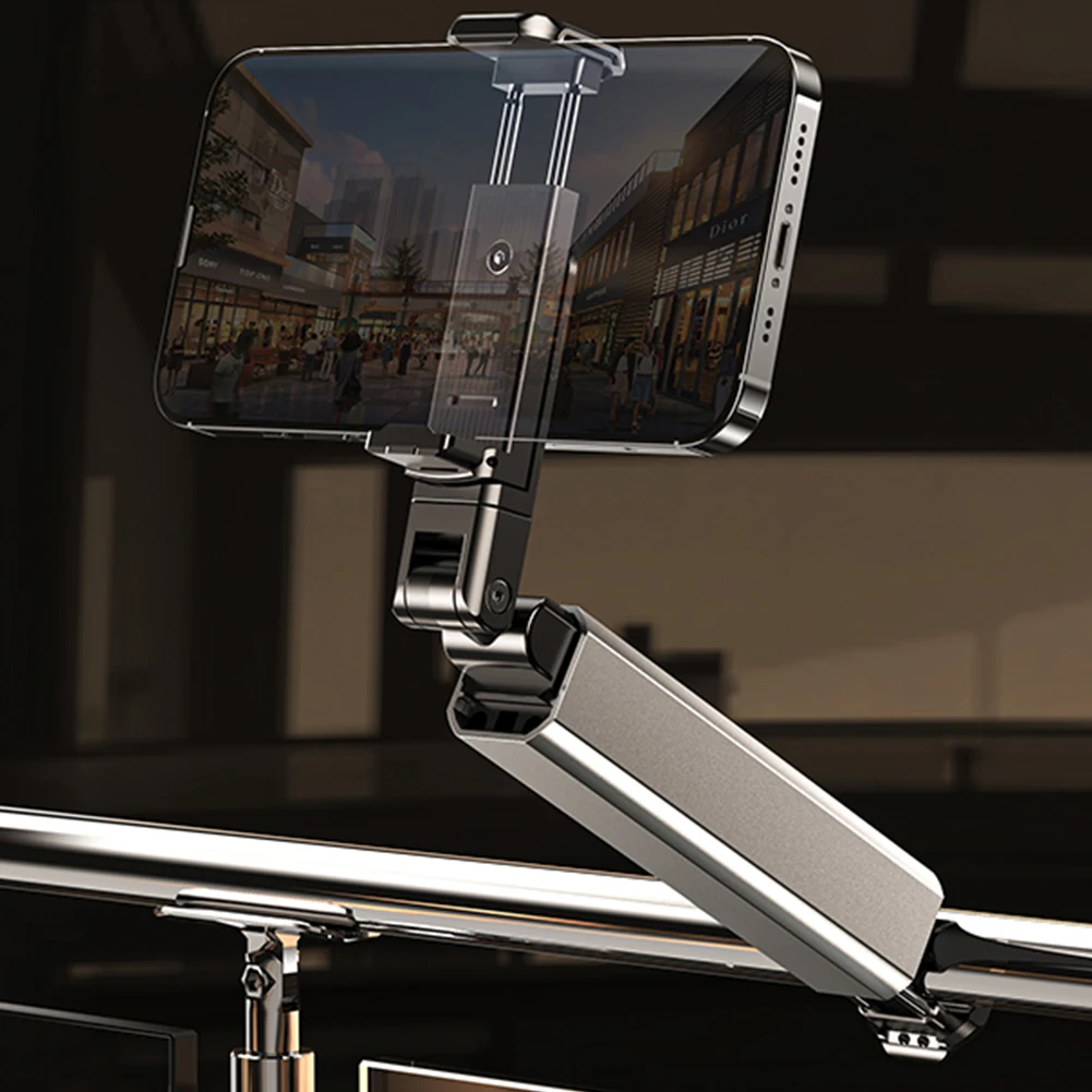 Soporte para teléfono ajustable, artículos esenciales para viajes en avión, tamaño de bolsillo, soporte para teléfono manos libres para iPhone 15/14/13/12 y todos los teléfonos - imagen 3
