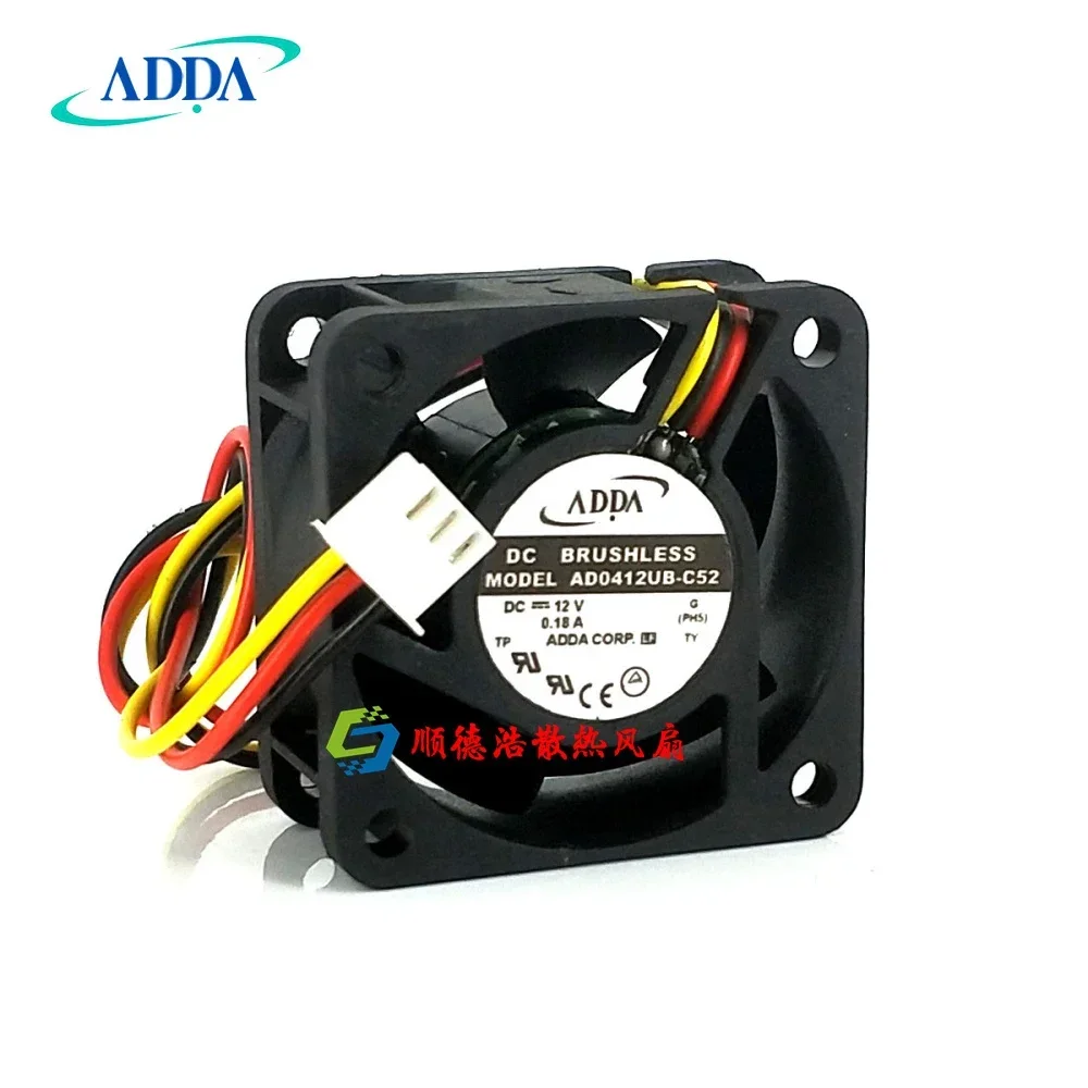 Para ADDA AD0412UB-G70 4010 4CM DC12V 0.12A 3 cables ventilador de alimentación 40x40x10mm - imagen 4