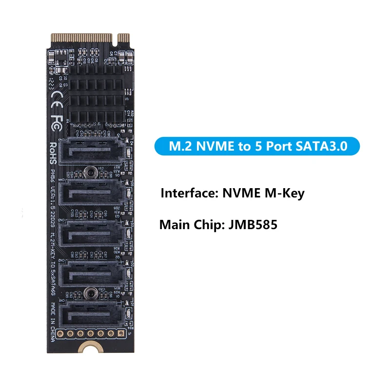 NVME to 5HDD JMB585