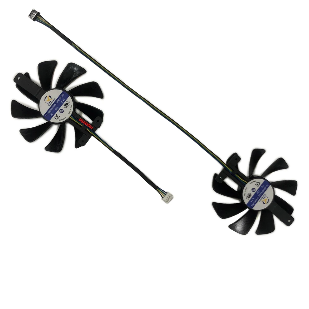 2Pcs/Set CF9015H12S,GPU Enfriador de ventilador,Ventilador de tarjeta gráfica,Para ZOTAC GeForce RTX 2080 Ti 11GB Twin Fan,para ZOTAC GeForce RTX 2080 8GB Twin Fan,para ZOTAC GeForce RTX 2070 Super Twin Fan - imagen 3
