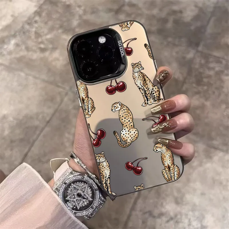 Funda de teléfono con diseño de leopardo cereza para Xiaomi 15T Pro, funda para Xiaomi Mi 11 Lite 5G 14T 13T 12T 14 13 12 Poco X7 X6 X5 F6 F7 F5 - imagen 2