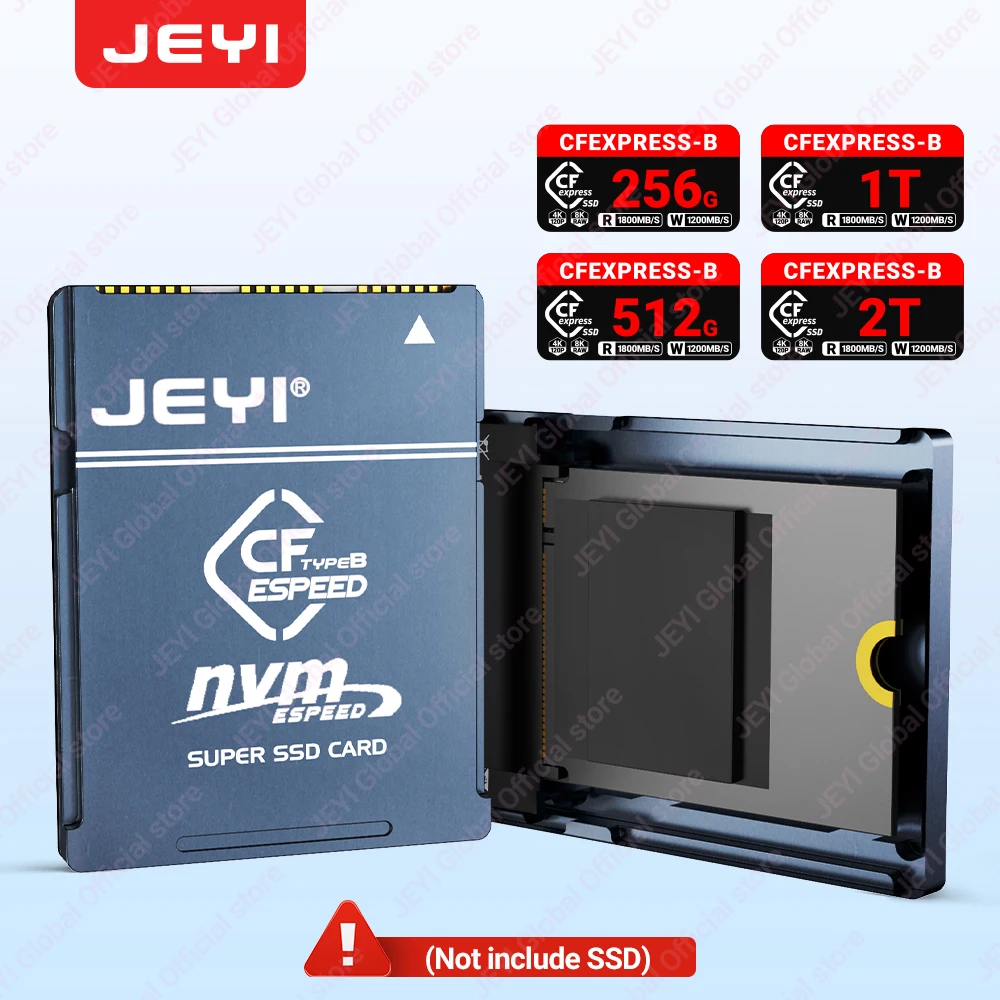 Adaptador CFexpress Tipo B a NVMe M.2 SSD – PCIe 4.0 para Cámaras Canon y Nikon