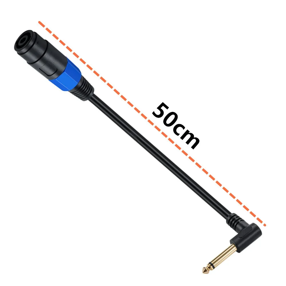 Conector hembra Speakon de 0,5 M a Cable macho de 1/4 ", parche de Audio, conector Jack SpeakON a Cable de interconexión de altavoz TS de 6,35mm - imagen 5