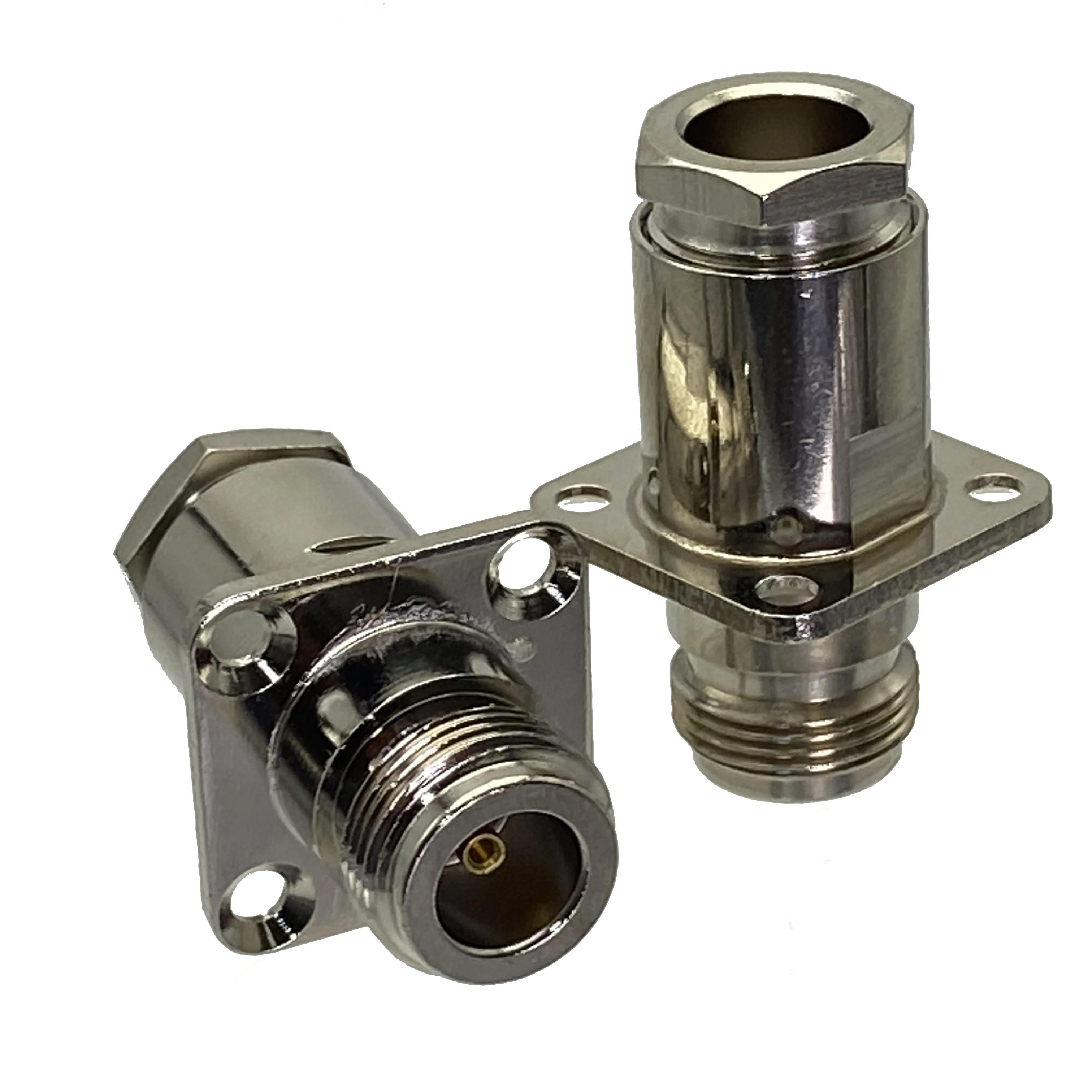 Abrazadera de brida con conector N hembra, Conector de 4 agujeros, 25mm, RG8, RG213/214, LMR400, 1 piezas