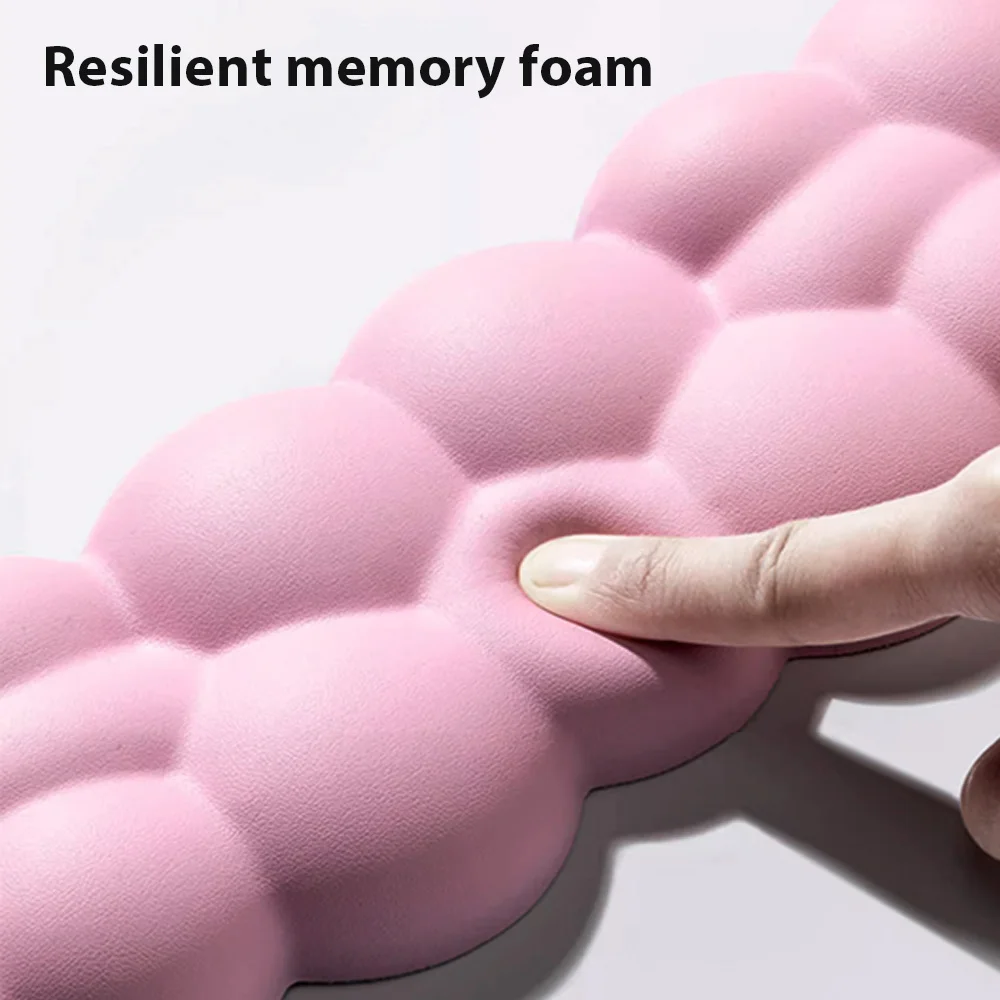 Alfombrilla de ratón suave antideslizante, Material de goma, reposamuñecas para oficina, accesorios de juego, forma de nube, teclado, alfombrilla de ratón para juegos - imagen 4