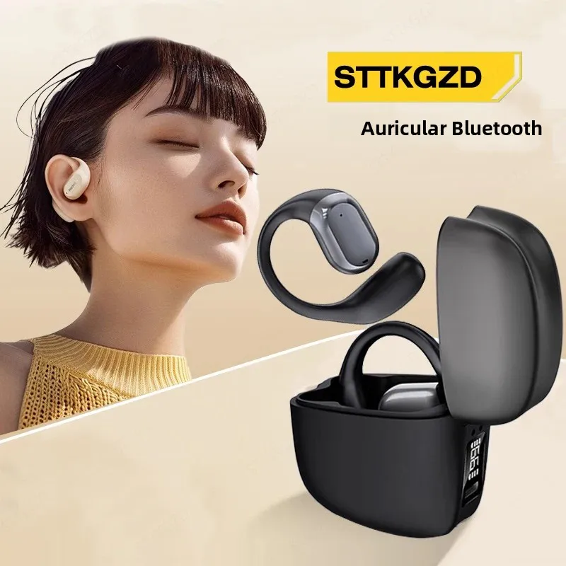 Auriculares inalámbricos con Bluetooth OWS, cascos abiertos con conducción de aire, gancho para la oreja, manos libres, cancelación de ruido, audífonos deportivos - imagen 2