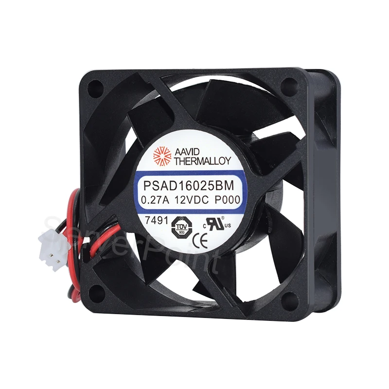 Nuevo para THERMALLOY PSAD16025BM DC12V 0.27A S9 60*60*25MM ventilador convertidor de dos cables - imagen 2