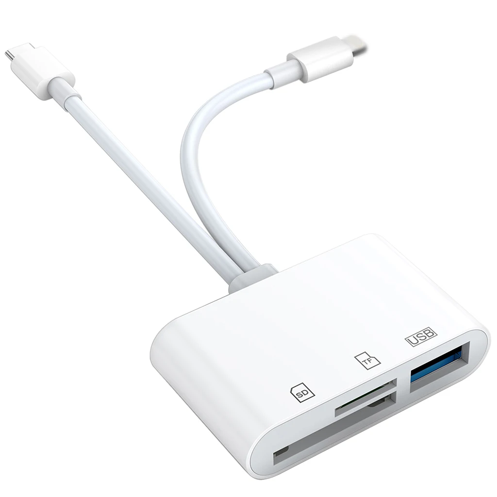 Adaptador multimemoria de cámara USB 2,0, lector de tarjetas TF/Micro SD para Ipad Pro, teléfono, iPhone, IOS, convertidor de tarjeta de memoria inteligente - imagen 2