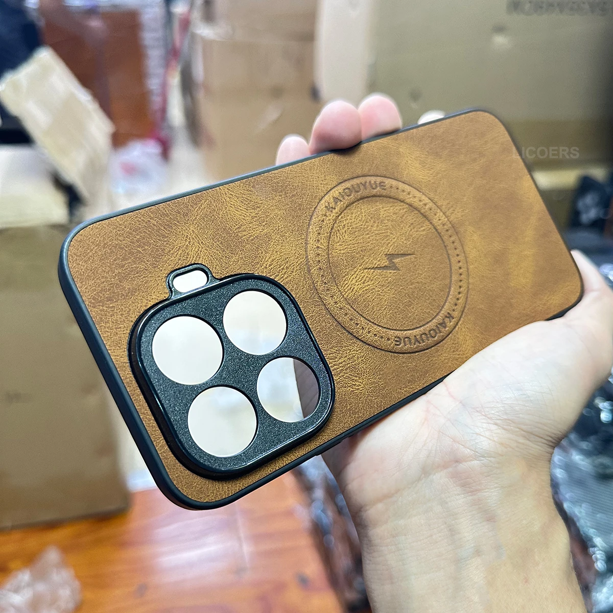 Funda de cuero magnética para Xiaomi Mi 15T Pro 15T, Funda suave mate antideslizante Mag-safe a prueba de golpes, Protector completo para cámara - imagen 5