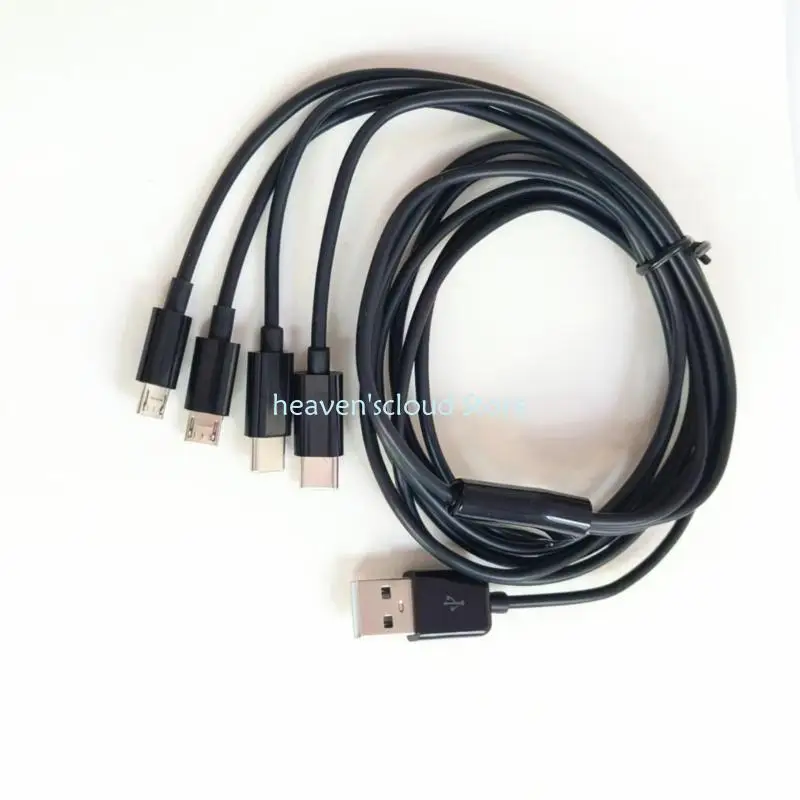 Y88B Cable multicomar USB compactamente para Tipo C y Micros USB usa 78.74 pulgadas - imagen 4