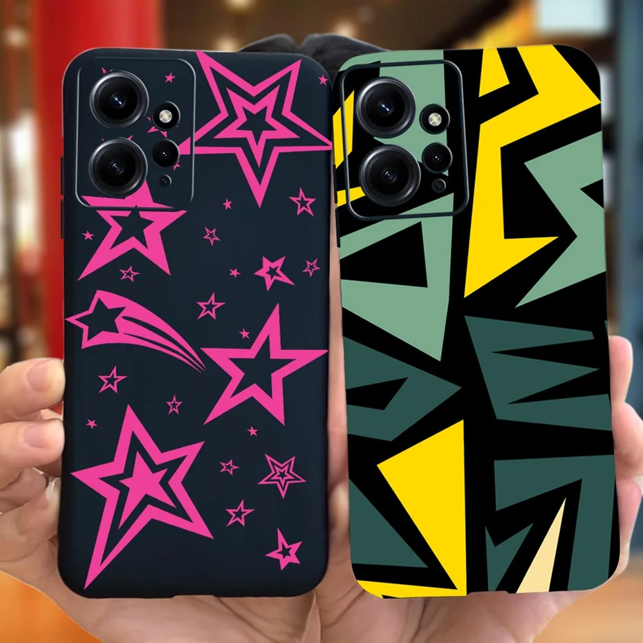 Funda de silicona suave para teléfono Xiaomi Redmi Note 12, 4G, diseño de moda, Color caramelo, para Redmi Note 12 Pro Note12 12Pro - imagen 3