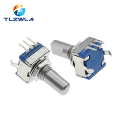 Codificador de Audio EC11, 5 piezas, 360 grados, 15MM, trípode Codificador rotativo, 20 pulsos, sin interruptor, E11