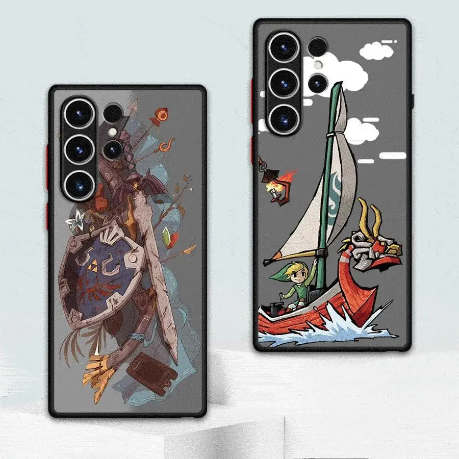 Funda de teléfono Game The Legend Of z-zeldas, carcasa suave mate para Samsung Galaxy S24 Ultra S23 Ultra S20 S21 S22 FE S20 FE 5G
