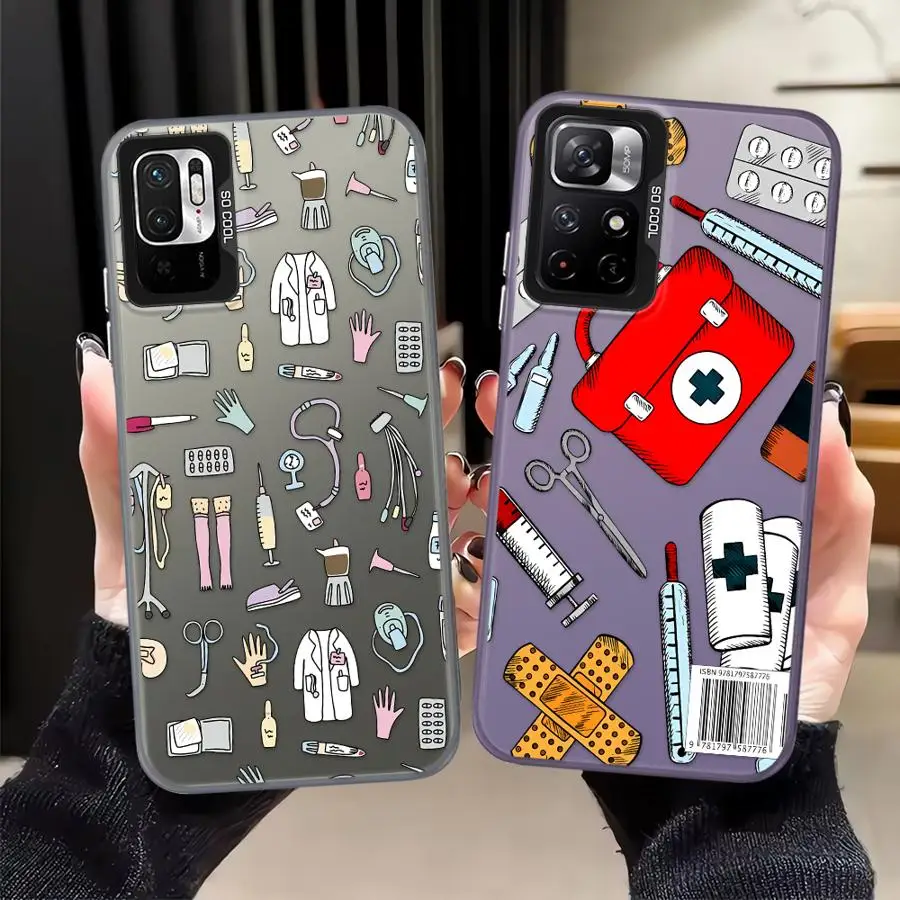 Funda Cool Nurse Medicine para Xiaomi Mi 12T Pro 11 Lite 13T, funda trasera para teléfono