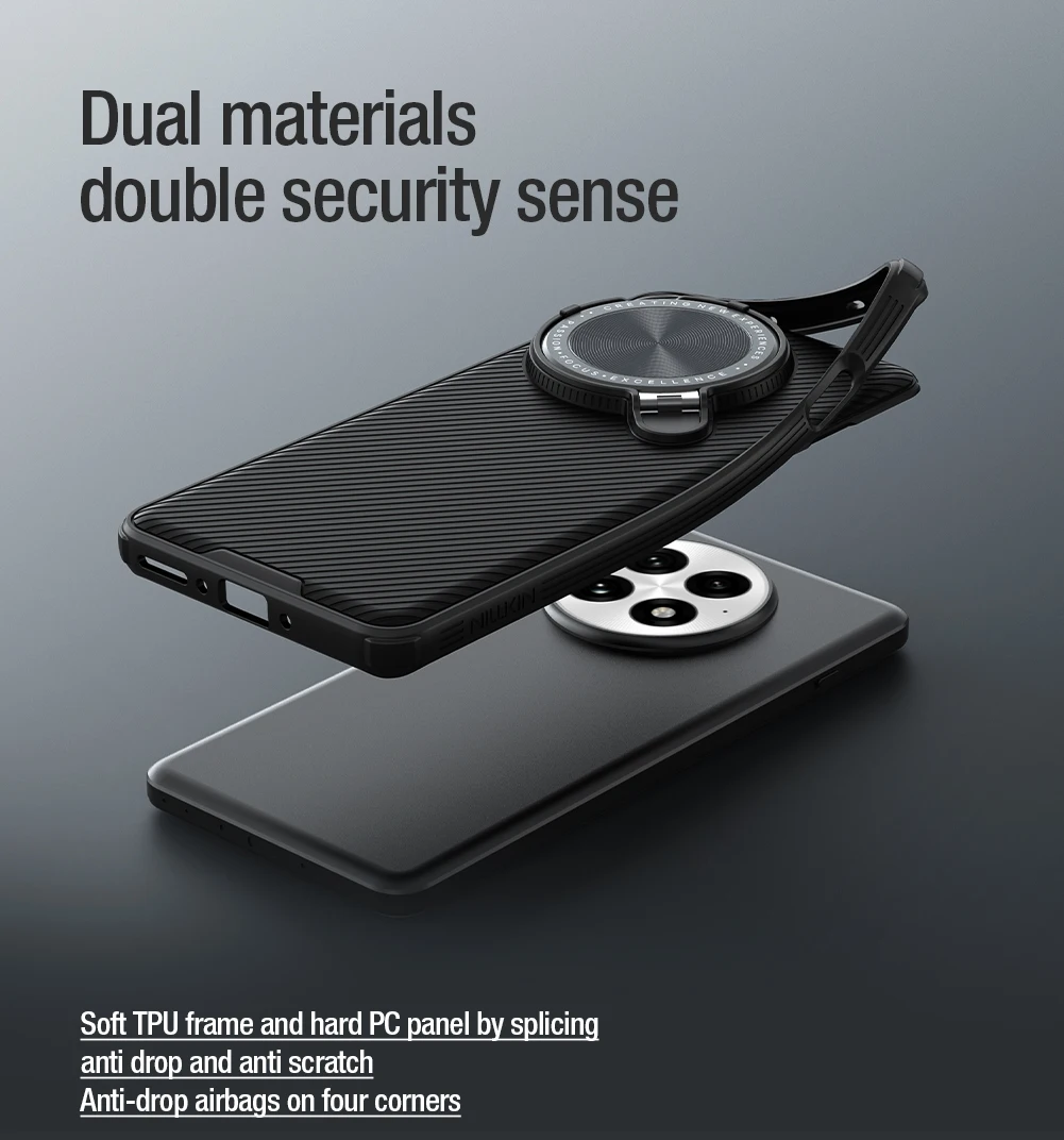 NILLKIN para OnePlus 13 5G funda magnética adaptable CamShield Prop lente TPU marco Magsafe cámara de carga cubierta trasera protección