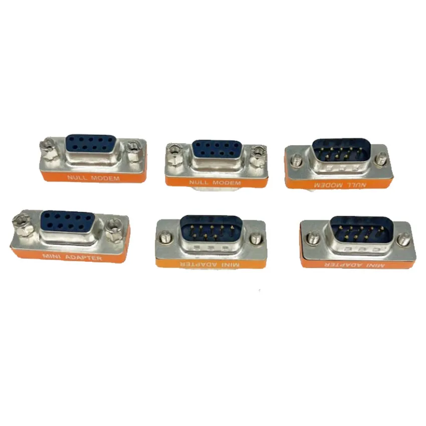 Mini módem Null DB9 de alta calidad, adaptador de enchufe macho y hembra, cambiador de género cruzado, nuevo