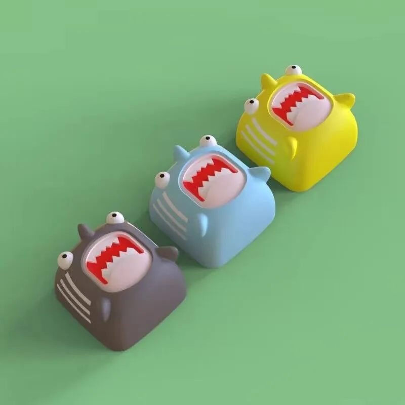 Teclas originales de tiburón divertido, accesorios artesanales de resina para teclado mecánico, regalo bonito, personalizado, interruptor MX - imagen 2