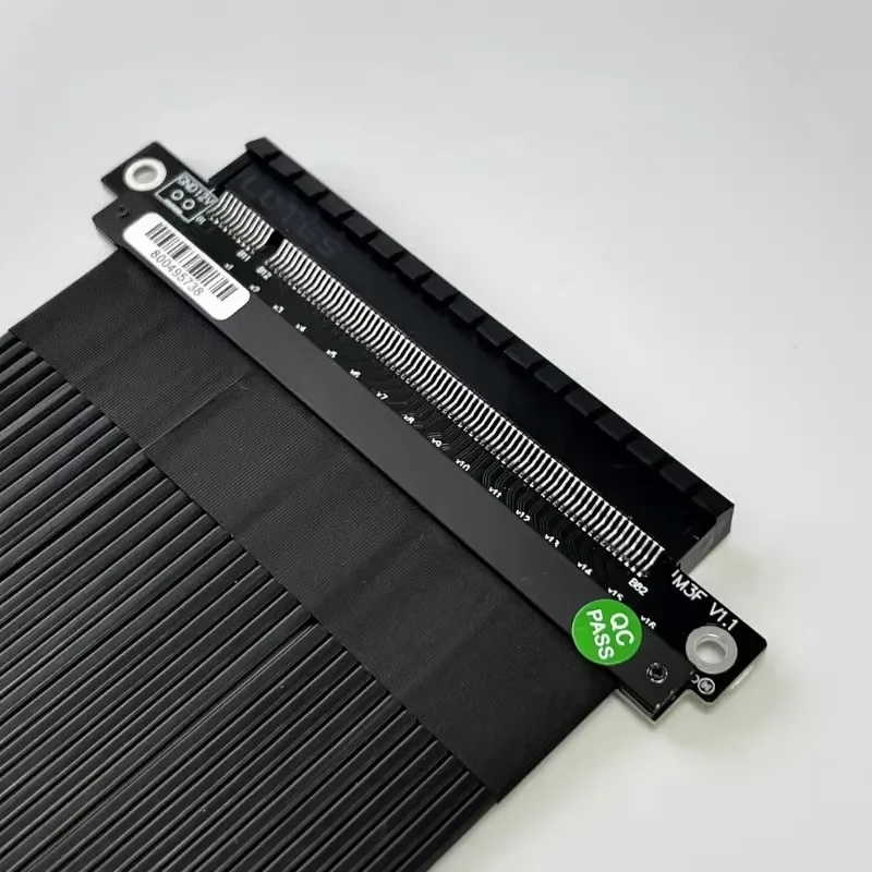 ADT-Link PCIe de alta velocidad 4,0 x16 a x16 Cable elevador PCIe 4,0 GPU plateado para juegos para tarjeta de vídeo ATX RTX 3090 montaje Vertical - imagen 3