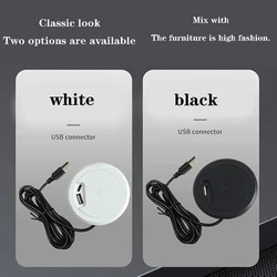 Cargador inalambrico rapido USB-C Estacion de carga oculta escritorio