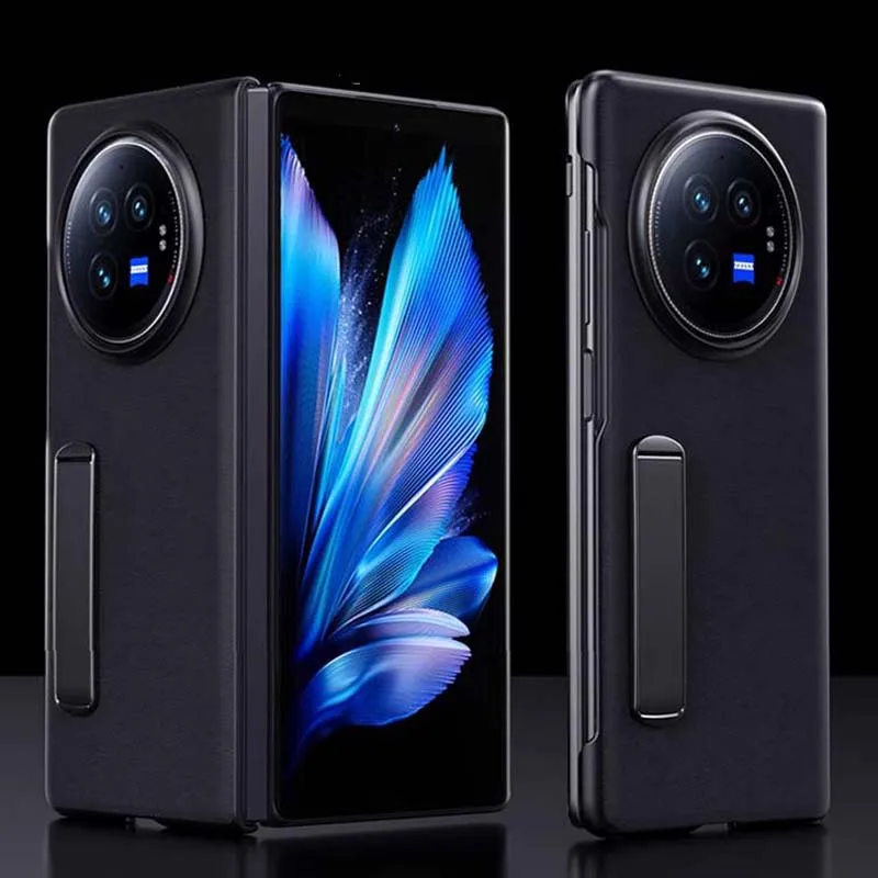 Vivo X Fold 3 Pro funda de cuero PU soporte de Metal ultrafino funda protectora de PC para teléfono móvil Vivo X Fold3 Pro - imagen 5