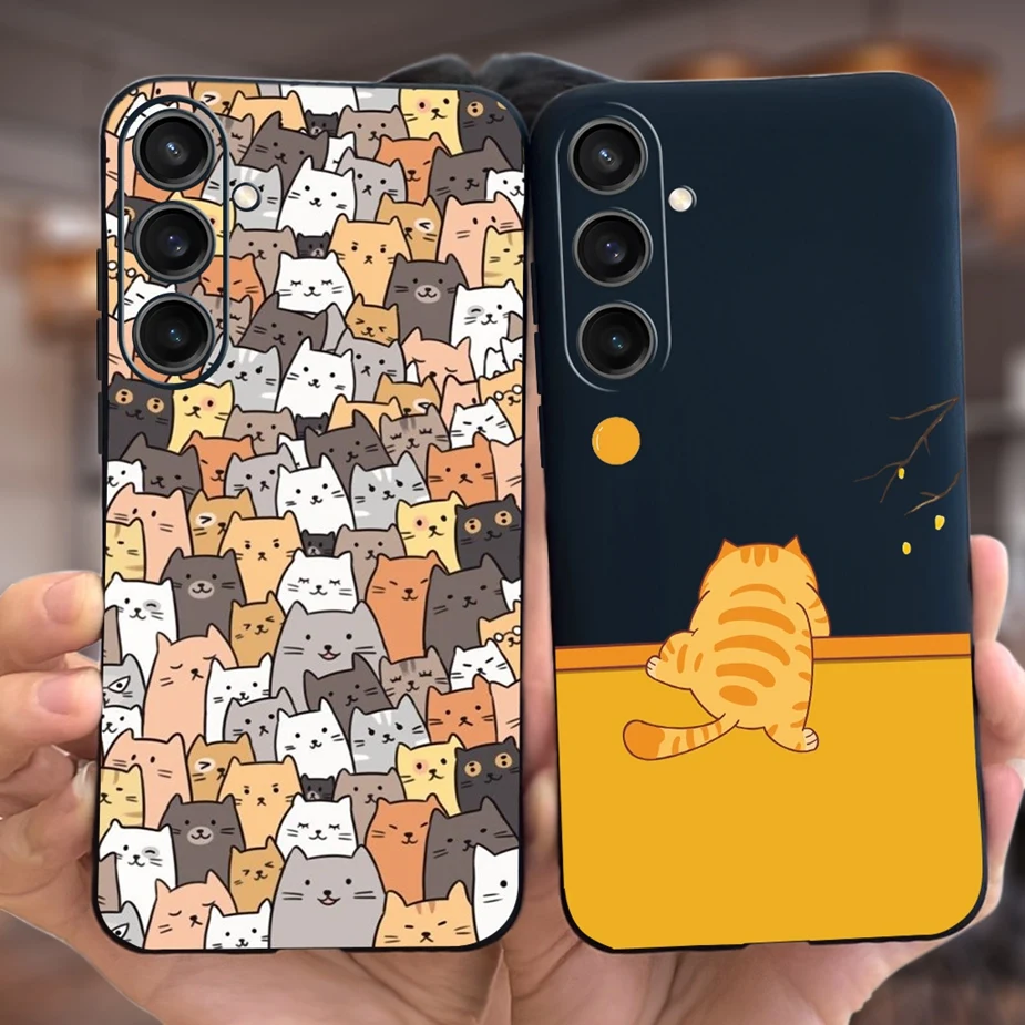 Para Samsung Galaxy S23 FE funda S23 Plus nueva moda caramelo pintado suave funda de teléfono de silicona para Samsung S23 Ultra S 23 S23 + Shell - imagen 4