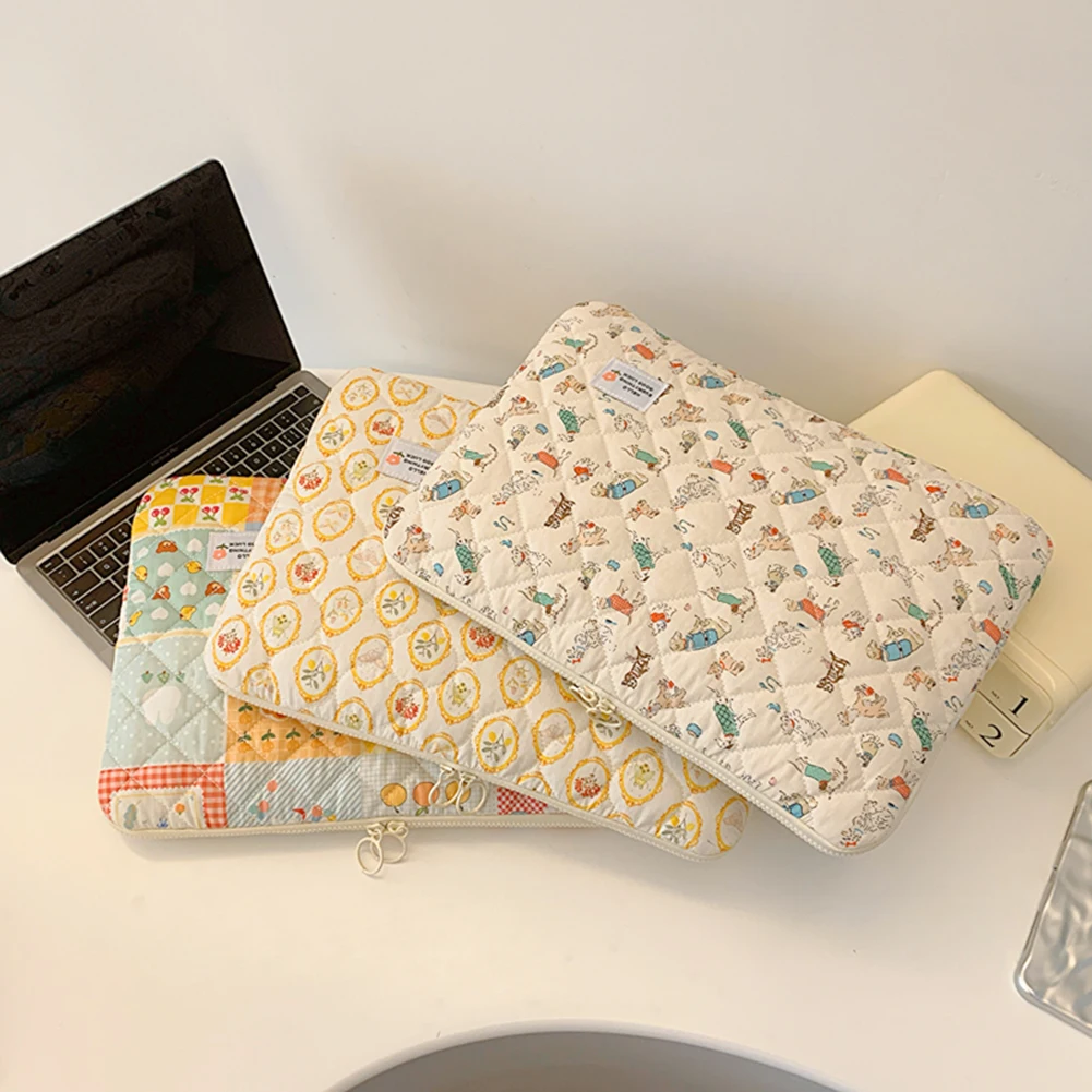 Funda protectora con patrón de flores para ordenador portátil, bolsa a prueba de golpes para MacBook Air Ipad, 11/13/15 pulgadas - imagen 3
